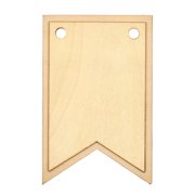 Hello Hobby 7" Wood Layered Shape, Pennant