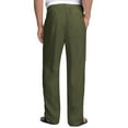 thumbnail image 2 of COOFANDY Men's Linen Cotton Pants Casual Elastic Waist Drawstring Trousers, 2 of 6