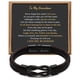 thumbnail image 5 of Pulsera de cuero de acero inoxidable para viajeros lovemyson pulsera de acero inoxidable negra con succión magnética para hombre, 5 of 6