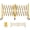 23ft*3.4ft, variant on Metal Expandable Mobile Barricade, Industrial Folding Security Gate Driveway Gate for Outdoor, 23 ft*3.4 ft