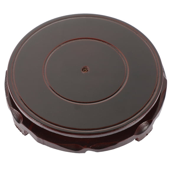 Baluue Planter Display Pedestal Plant Stand Dark Brown 1Set