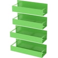 thumbnail image 4 of Metal 4 Pack Magnetic Spice Storage Rack Organizer for Refrigerator and Oven, Black Fridge Organizers and Storage, 4 of 6