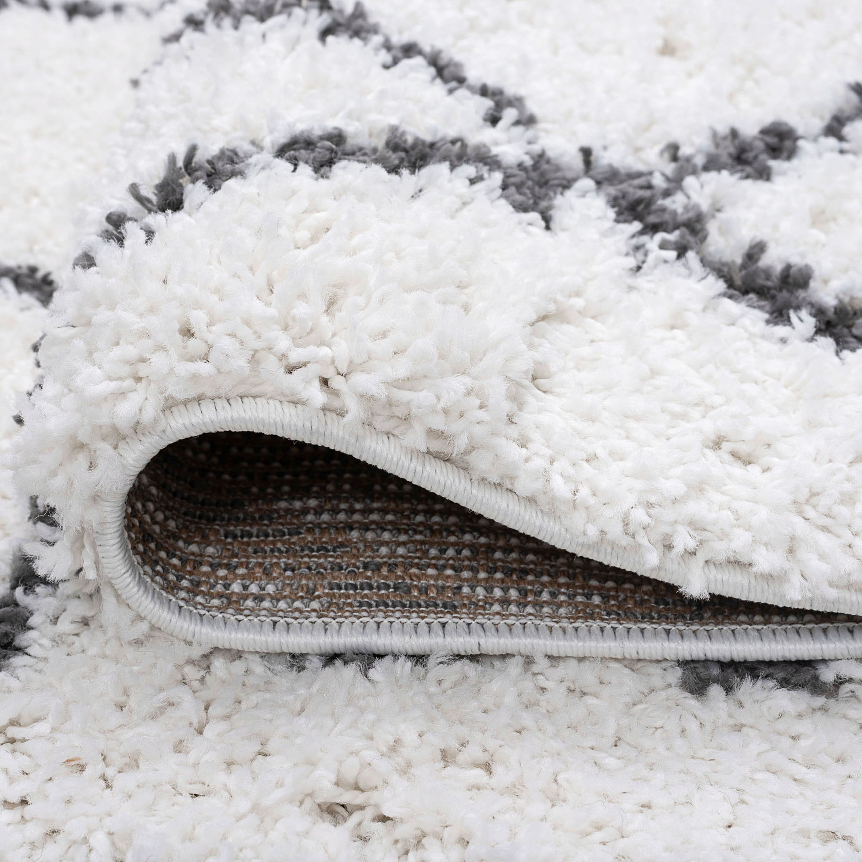 2x3 Modern White Small Area Rug, Throw Mat for Indoor Entry | Ideal for Kitchen or Bathroom Rugs 2' x 3'