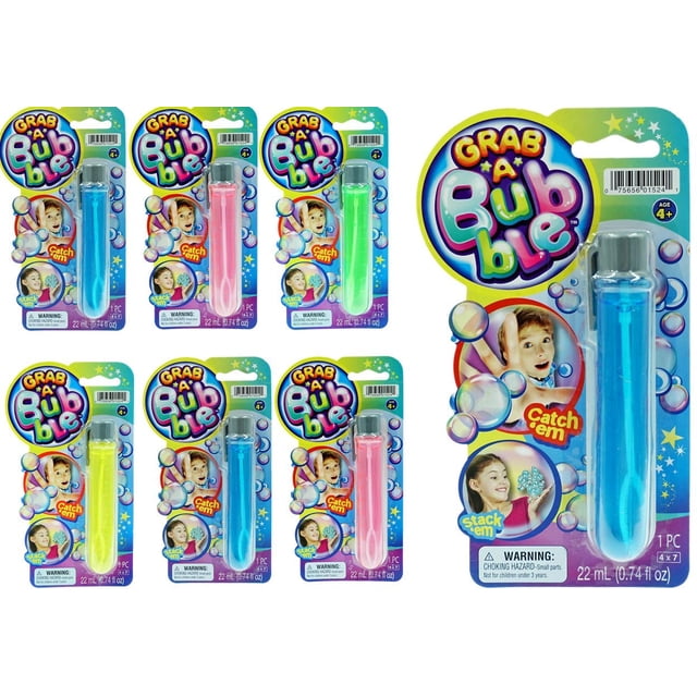 Bubble Wand Toy JA-RU Grab a Bubble Touchable Mini (paquete de 6)