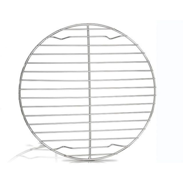 Support de Refroidissement Rond, Casewin Support de Rôtissage en Fil Rond de 9,5 Pouces en Acier Inoxydable, Sain et Robuste, Finition Miroir et Résistant à la Rouille, Compatible Four et Lave-Vaisselle