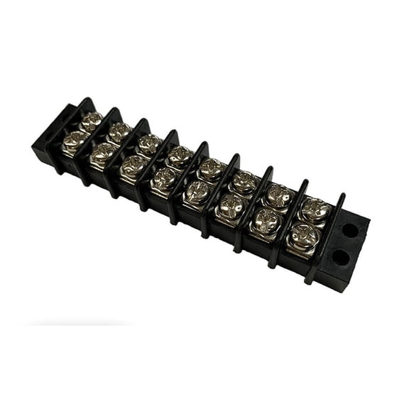 12 30A 12V Junction Block, Bus Bar Terminal in Plated Brass 1PC US