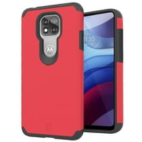 Motorola Moto G Power 2021 Case Slim Corner Protection Shock Absorption Hybrid Dual Layer PC   TPU Armor Defender ,Xpm Phone Cover for Moto G Power 2021 - Red