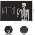 thumbnail image 3 of Welcome Door Mat Non-Slip Funny Skull Doormat Indoor Outdoor Entrance Rug Halloween Party Decor 17 X 29 Inch, 3 of 6
