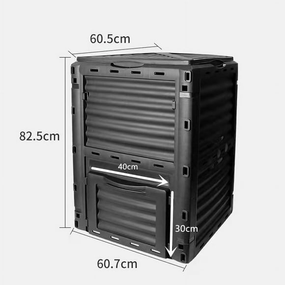 Compost Box,Composting Bin Prevent Corrosion Garden Supply Garden Composter Bin Exceptional Reliability