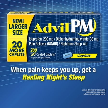 2 Pack | Advil PM, 200 Caplets