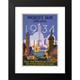 thumbnail image 2 of Weimer Pursell 17x24 Black Modern Framed Museum Art Print Titled - World's Fair - Chicago - 1934 (1934), 2 of 5