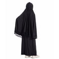 thumbnail image 3 of Kiijoy Toddler Girls Abaya Burka Batwing Sleeve Hijab Top Maxi Dress Outfits, Sizes 4-5, 3 of 5