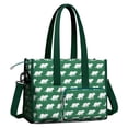 thumbnail image 2 of Teacher Tote Bag,Green Dinosaurs Pattern Teacher Utility Tote Bag,Large Work Tote Bags for Women with Multiple Pockets,Top Zipper Closure,13.8x10.6x6.7 Inch, 2 of 5