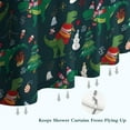 thumbnail image 6 of Green Christmas Dinosaur and Snowman Pattern Shower Curtain 36"x72" ,Bathroom Decorative Shower Curtains Set with 12 Hooks,Modern Waterproof Washable Shower Curtain, 6 of 6