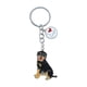 thumbnail image 1 of 1pc lindo perro de aleación llavero colgante lindo perro llavero accesorios para niños amante del perro, 1 of 5