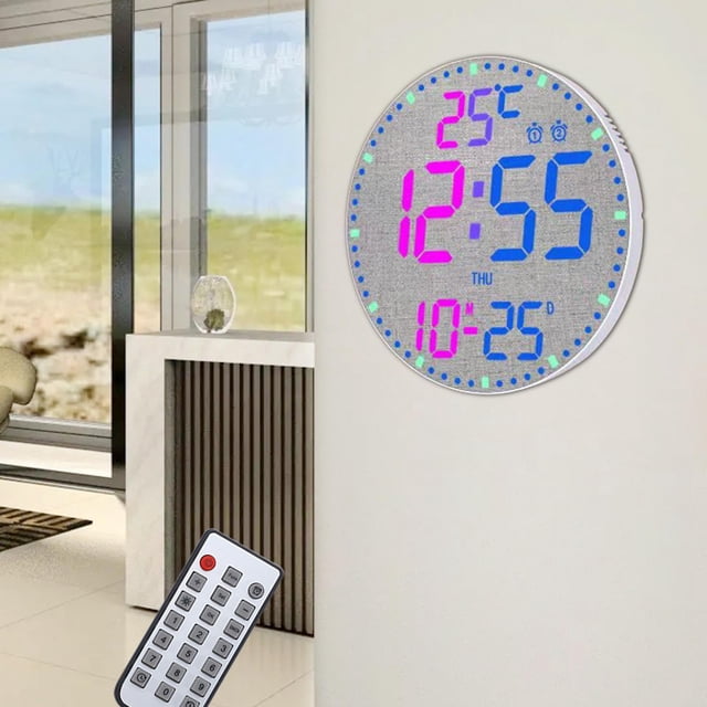 Reloj de pared Digital grande BLESIY 11,6 pulgadas con alarma remota temporizador multifuncional