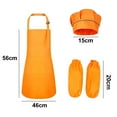 thumbnail image 2 of Kids Apron Bulk Chef Hat Set, Adjustable Children's Bib Apron, 2 of 5
