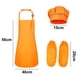 thumbnail image 2 of Sistema del sombrero del cocinero del bulto del delantal de los niños, delantal ajustable del babero de los niños, 2 of 5