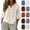 13# Beige, variant on Cotton Linen Shirts for Women Trendy Retro Embroidered 3/4 Sleeve Boho Blouse Dressy Casual Bohemian Tops Loose Tunics Blue 3XL