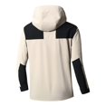 thumbnail image 3 of VBTAPA Mens Rain Jacket Waterproof Lightweight Hooded Windbreaker Color Block Trendy Outerwear Jacket for Golf Hiking Athletic Outdoor Khaki XXXL, 3 of 4