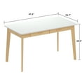 thumbnail image 2 of MONSLIPA Writing Study Table with 2 Drawers, Cumputer Desk for Home Office, White, 47.2"*21.7", 2 of 7