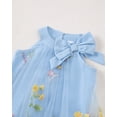 thumbnail image 5 of Baby Girls Clothes Toddler Girls Tulle Dress 4T Girls Summer Halter Dress 5T Girls Sleeveless Solid Color Floral Dress Blue, 5 of 9