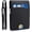 Black, variant on Mens Wallet with Airtag Slot and Money Clip 11 cards Compatible, Slim Bifold Leather Credit Card Holder Rfid Blocking Minimalist Wallet(Black & Orange)