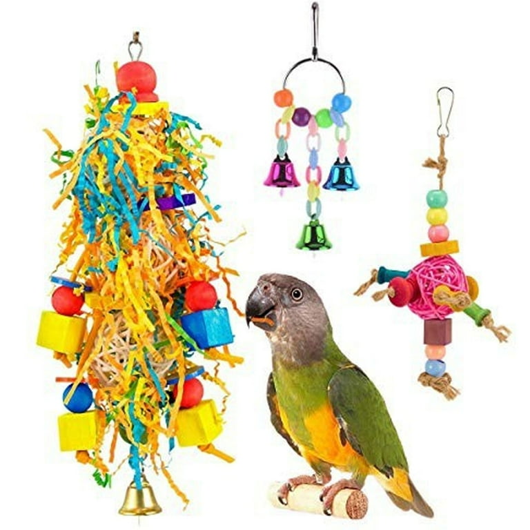 Parrot hot sale shredding toys