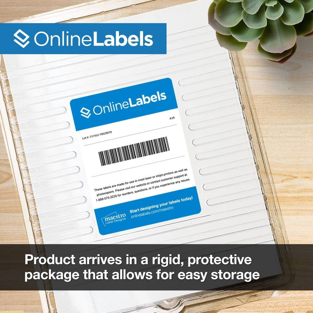 White Matte Rectangle Labels 4 x 2.5 Inches, Permanent Adhesive, Address Shipping Mailing Gift Tags, 2000 Labels 250 Sheets, Inkjet Laser Printer Compatible