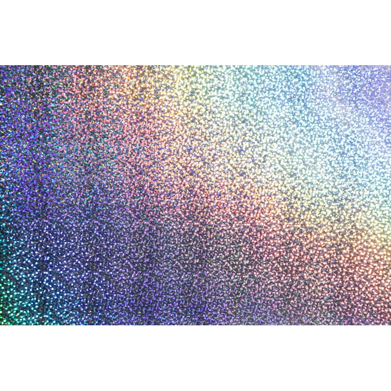Cricut® Premium Vinyl™ Holographic Sparkle – Permanent, Silver, 12 x 48 