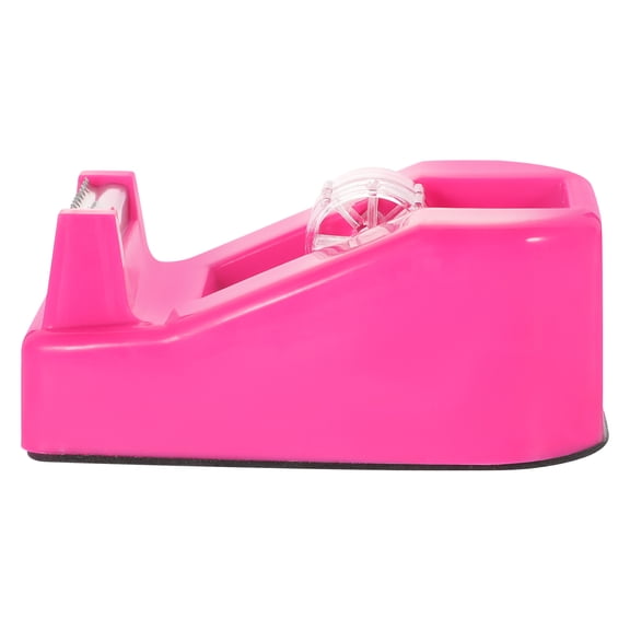 ELAYARD Portable Desk Tape Dispenser in Rosy Color, Easy-to-Use Tape Cutter for Office and Home Use