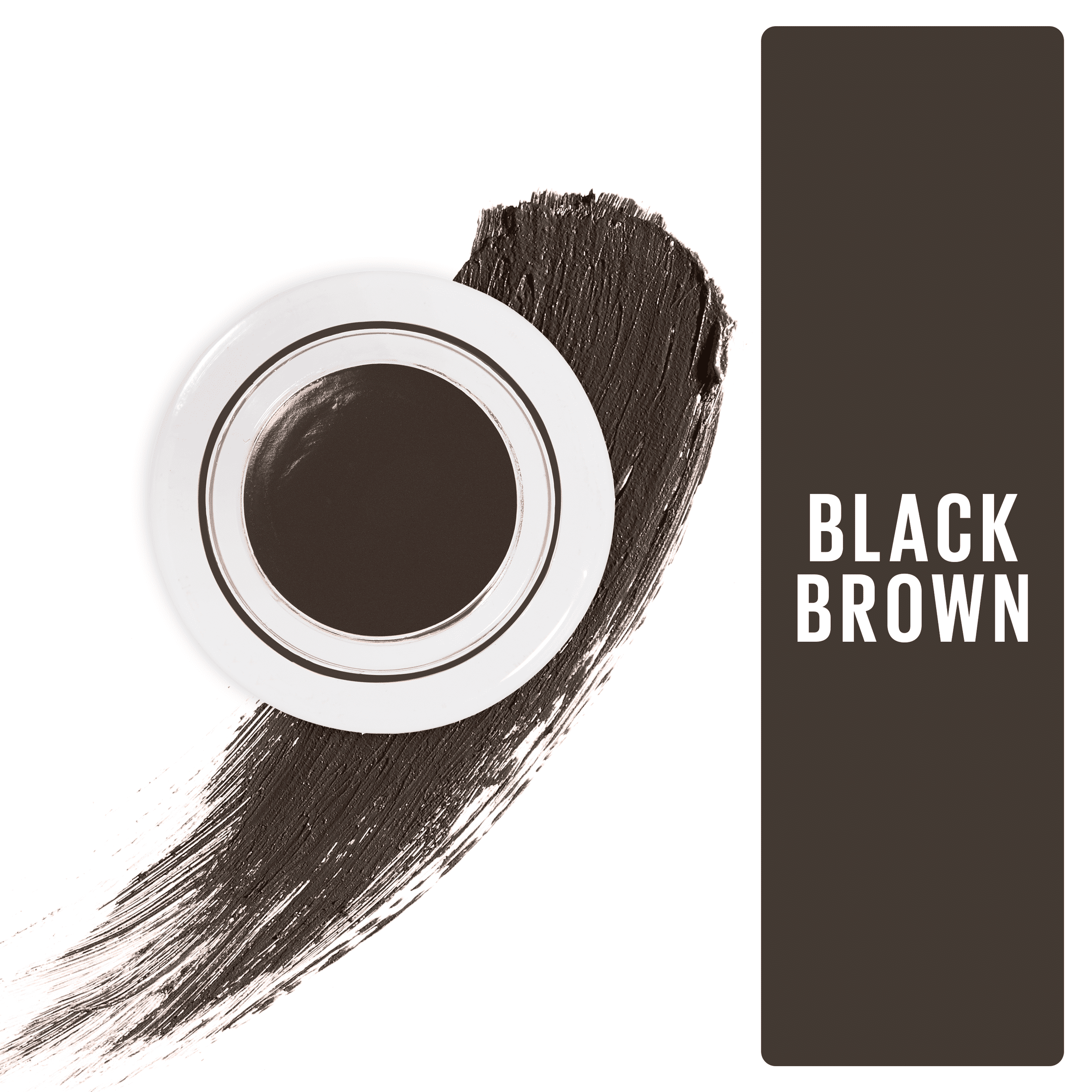 Maybelline Tattoo Studio Brow Pomade Long Lasting, Buildable, Eyebrow Makeup, Black Brown, 0.11 oz