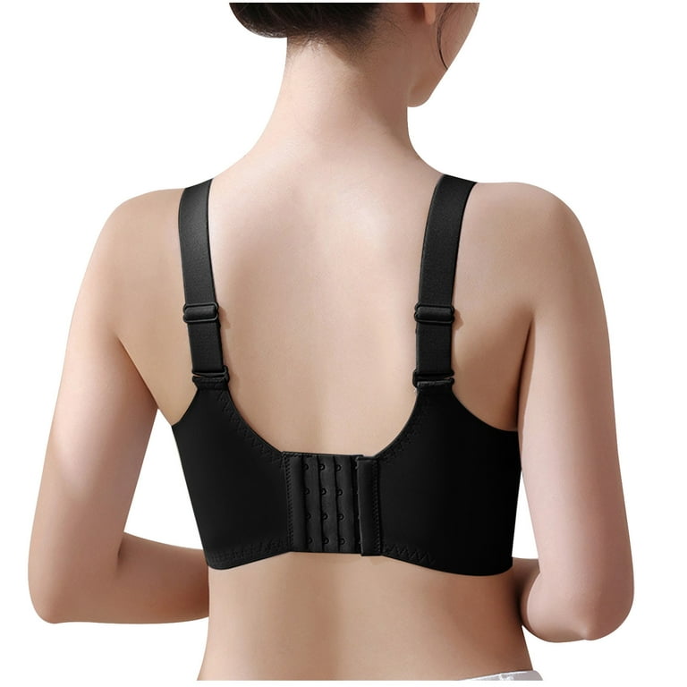 Viadha pasties bras for women Bras Plus Size Comfortable Breathable  Anti-exhaust Base Solid Non-Steel Ring Non-Magnetic Buckle Beauty Back  Underwear 