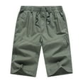 thumbnail image 1 of Pantalones cargo finos de verano para hombre: cordón, poliéster, tallas L-XXXXXXL, playa/casual, cintura elástica, 1 of 7