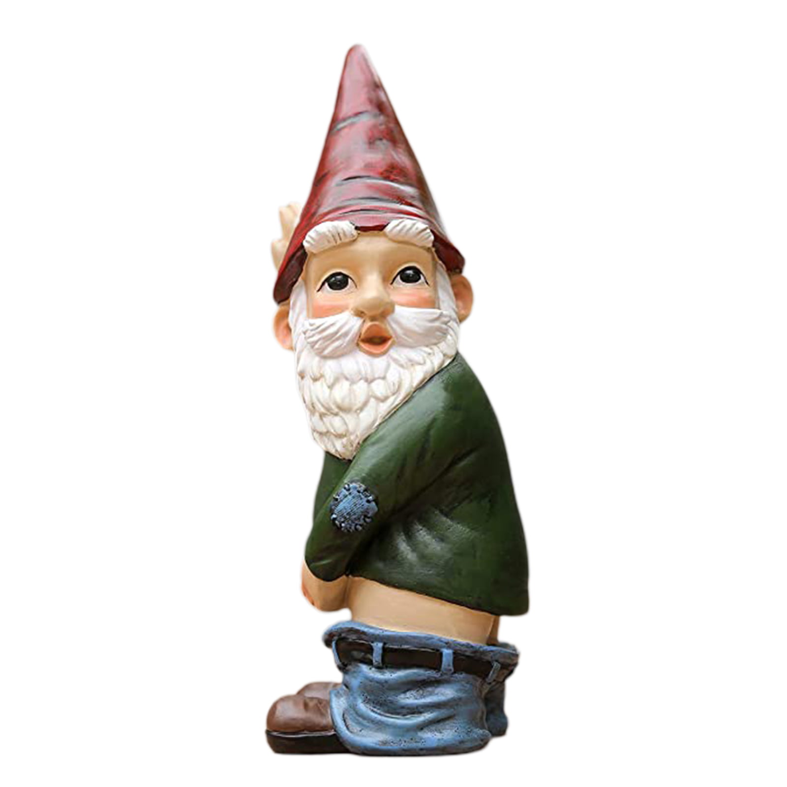 Garden Lawn Resin Naughty Peeing Gnome Ornament Funny Dwarfs Outdoor Decors New 