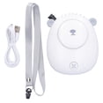 thumbnail image 1 of Ventilador eléctrico Mini ventilador portátil con cuello colgante y carga USB de velocidad del viento de 3 velocidades para SummerWhite, 1 of 5