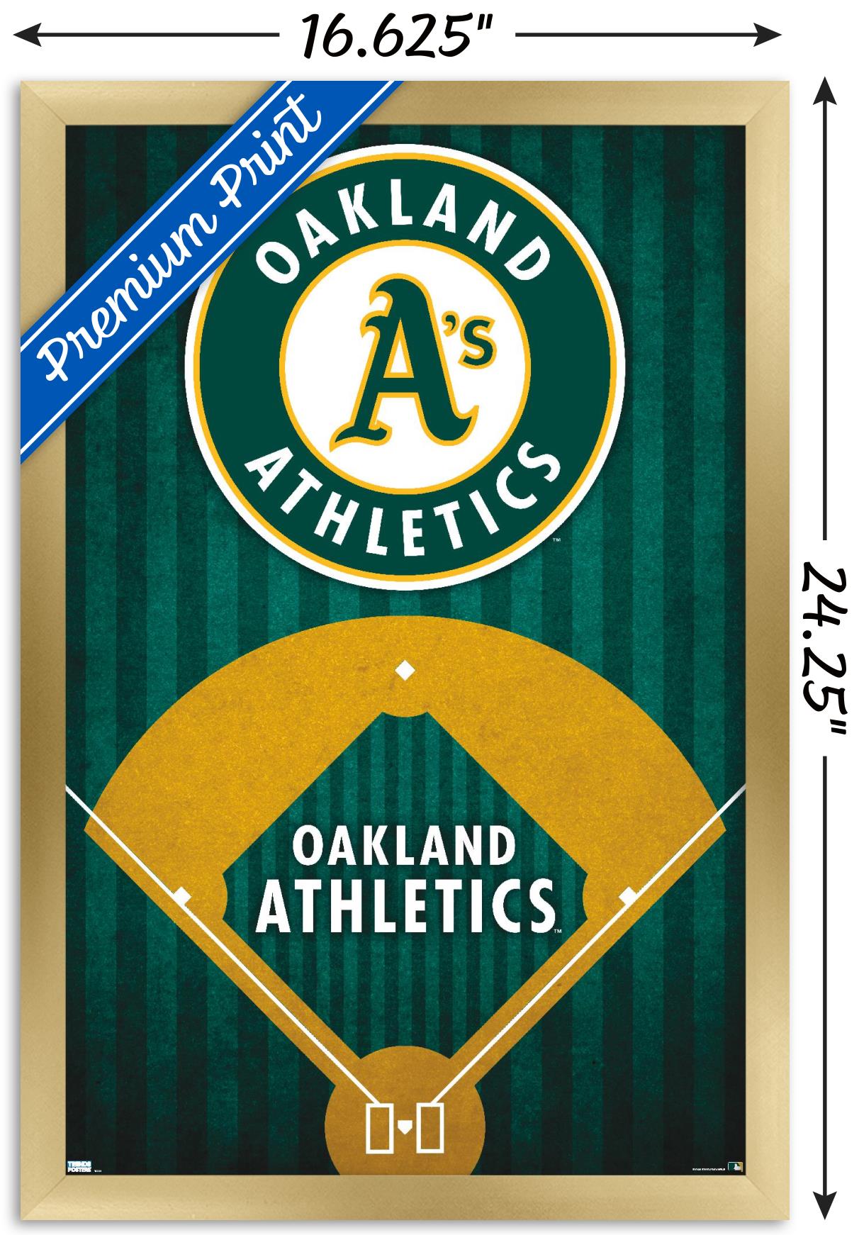 MLB Oakland Athletics - Logo 20 Wall Poster, 14.725" x 22.375", Framed - image 3 of 5
