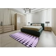 thumbnail image 5 of Ahgly Company Machine Washable Indoor Rectangle Transitional Purple Violet Purple Area Rugs, 8' x 12', 5 of 7
