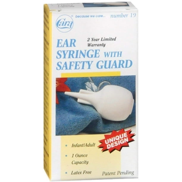 Cara Ear Syringe With Safety Guard No. 19 1 Each (Pack of 3) Walmart