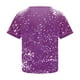 thumbnail image 5 of Camisas Navideñas Para Mujer Con Estampado Casual de Manga Corta Suelta Con Cuello en V Odeerbi ODB202611, 5 of 5