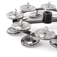 thumbnail image 3 of Platillos de tambor Hi Hat pandereta campanas de acero con jingles de fila instrumento portátil Likrtyny Para estrenar, 3 of 8