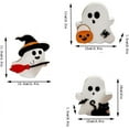 thumbnail image 2 of 3 Pcs Cute Decorations For Indoors Decorations Wooden Tiered Tray Table Sign Bat Witch Signs Pumpkin For Party Home Large Event Tent Party Flags on A String Event Table And Chairs Set Party, 2 of 3