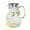 Silver, variant on Glass Water Pitcher 50oz Capacity, Pattern Glass Beverage Pitcher with Stainless Steel Lid, Thickened Crystal Clear Water Jug for Home Office （Gold）