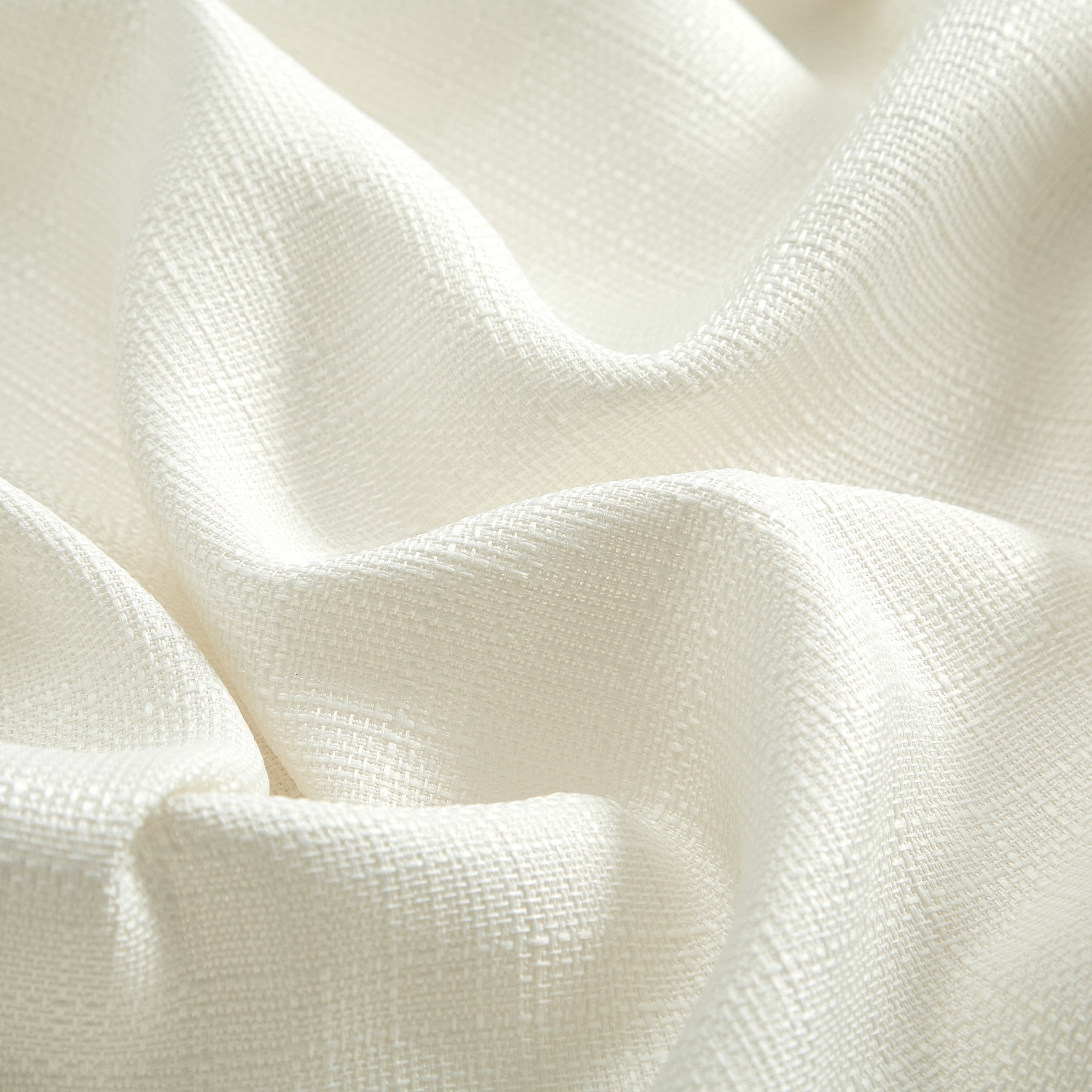 Mainstays Southport Textured Light Filtering Curtain Panel Pair, Ivory, Set of 2, 40 in x 95 in
