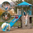 thumbnail image 3 of Lifetime Kid's Adventure Tower Swing Set with Slide, Belt Swings and Climbing Wall (90918), 3 of 10