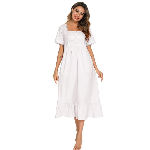 FEREMO Plus Size Sleep Shirt Womens Sleepwear Sleep Dress for Women