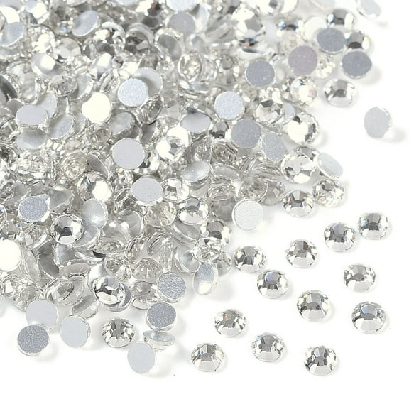 5bags Glass Flat Back Rhinestone Grade A Back Faceted Half Round SS8 2.3~2.4mm 1440pcs/bag