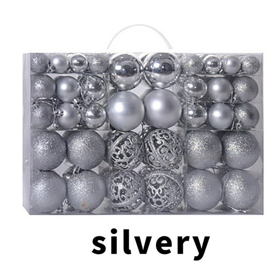 JLFNYA Christmas Tree Ornaments Clearance,Christmas Balls Ornament,100PC Christmas Ornaments Shatterproof Balls for Christmas Tree Decoration
