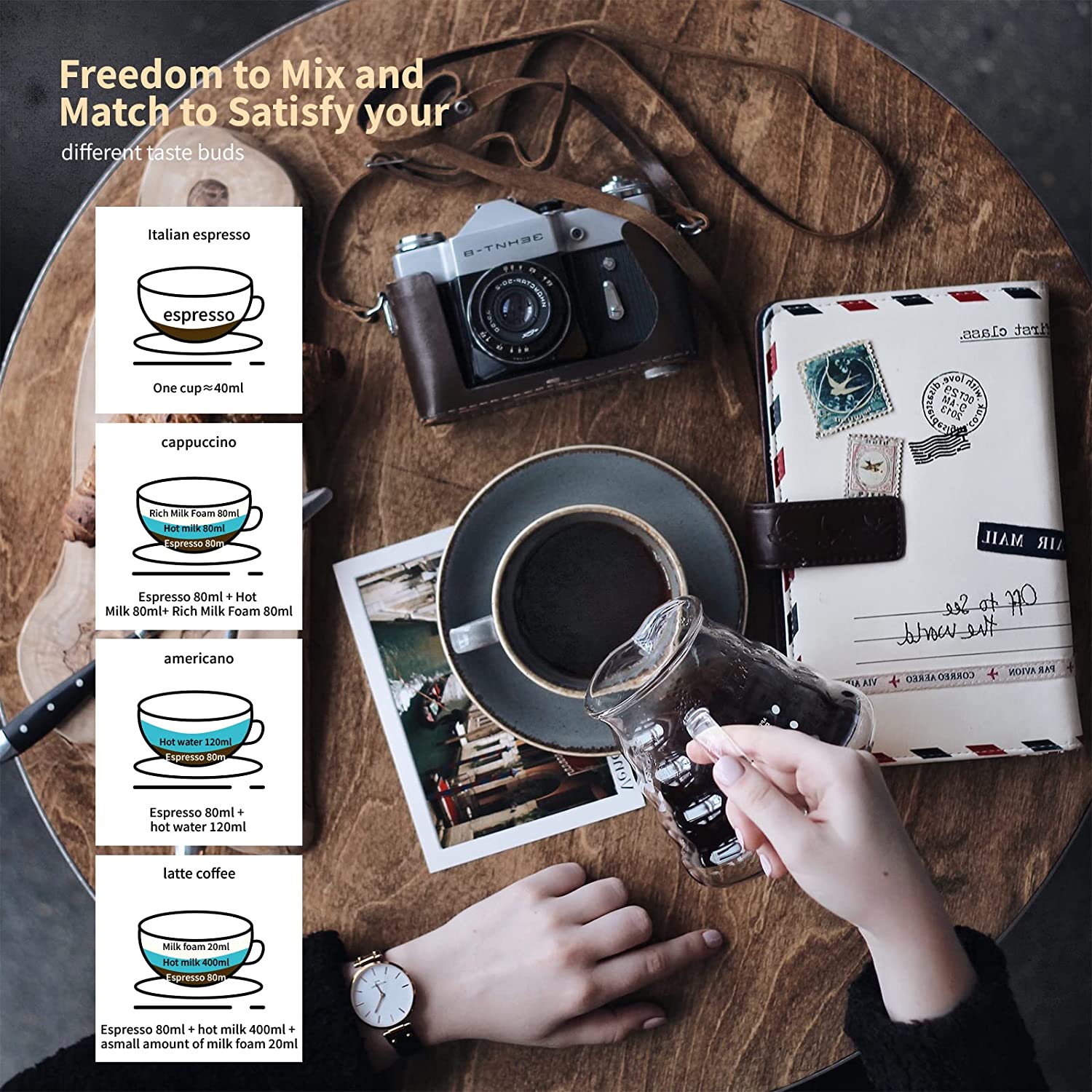 Cuban Coffee Maker, 6 or 3 Cup Electric Espresso Coffee Maker, Portable Cafeteras Electricas Modernas with Detachable Base & Overheat