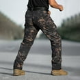 thumbnail image 6 of WTOBBY Men's Fleece-Lined Water-Resistant Ripstop Cargo Pants Multi-Pocket Tactical Work Pants for Hiking Camping Fishing Construction Outdoor Warm Men's Trousers,Camouflage L, 6 of 6
